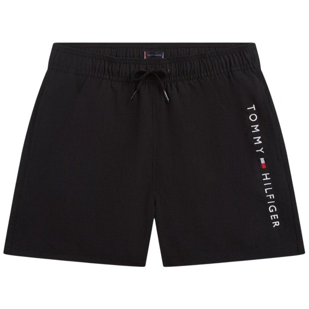 Tommy Hilfiger Childrens/Kids Logo Nylon Swim Shorts / Black